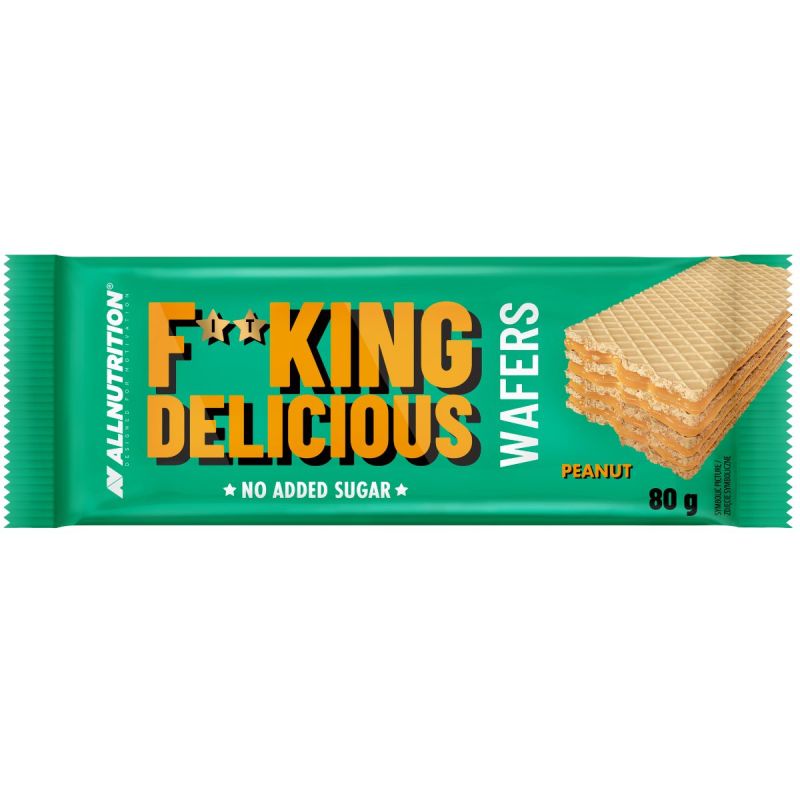 Allnutrition Fitking Delicious Wafers 80 g Peanut