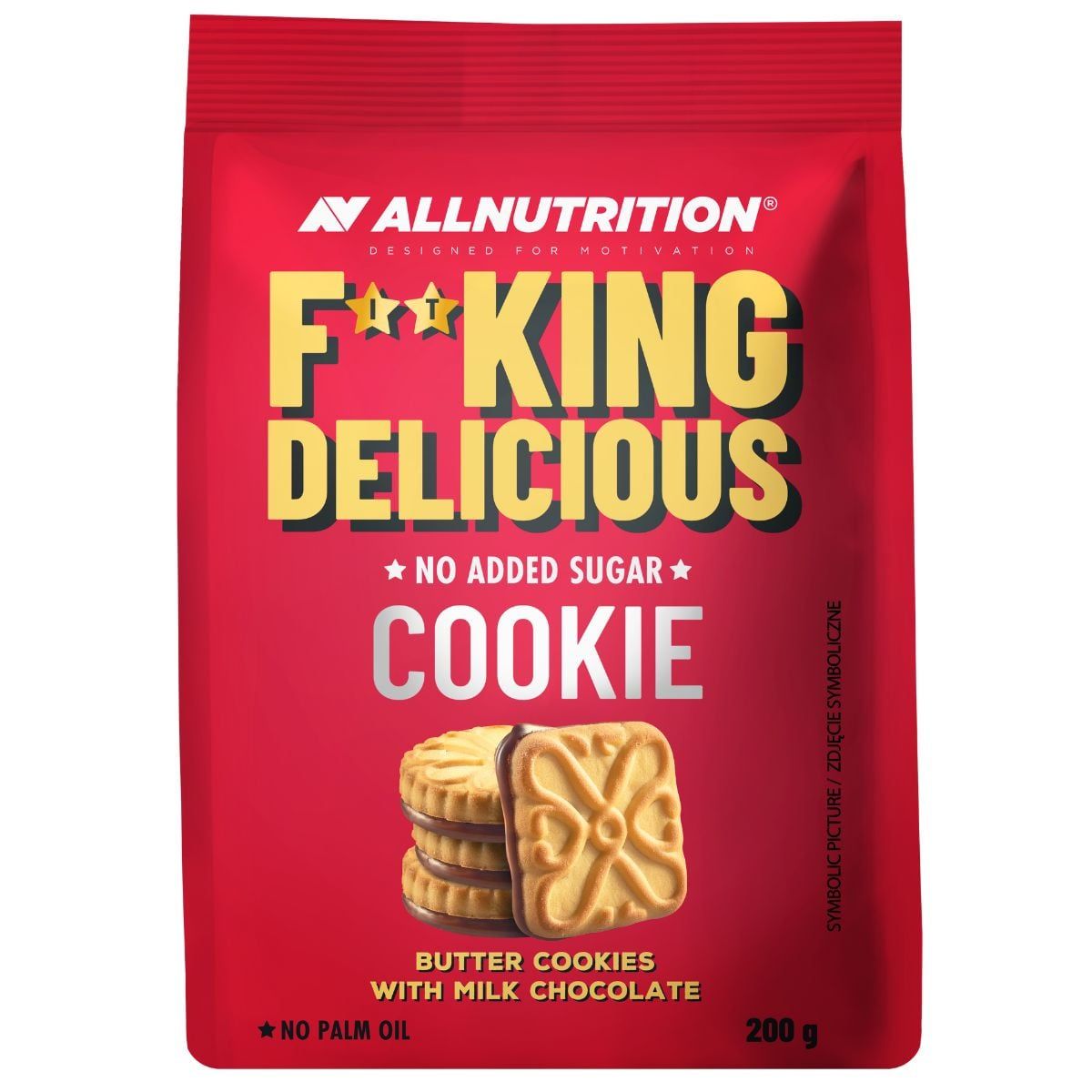 Allnutrition Fitking Delicious Cookie Butter Cookies With Milk Chocolate 200 g
