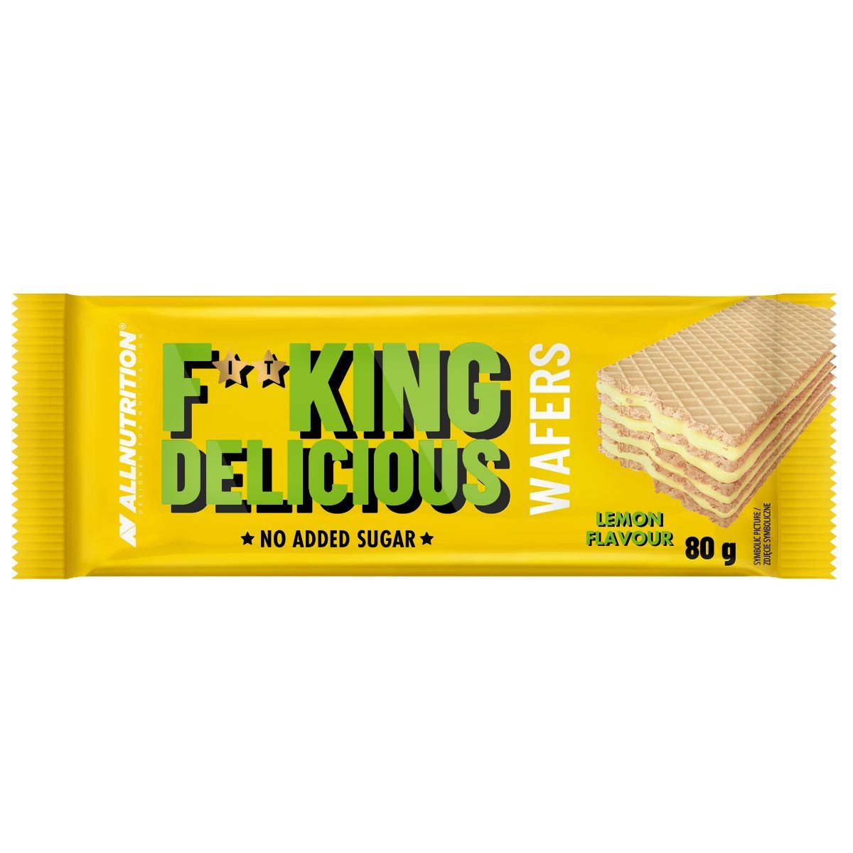 Allnutrition Fitking Delicious Wafers 80 g Lemon