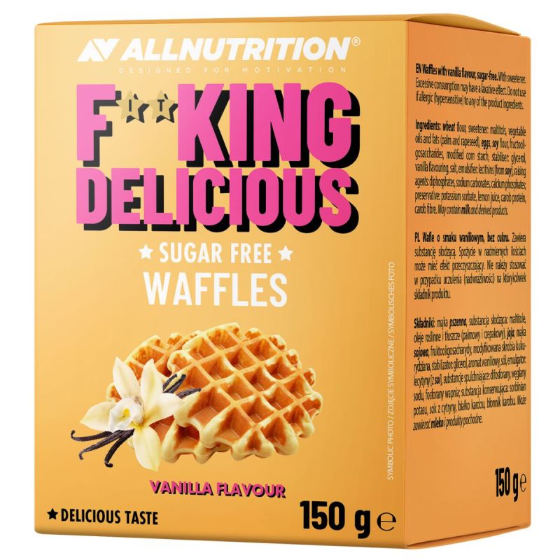 Allnutrition Fitking Delicious Waffles 150 g Vanilla Flavour