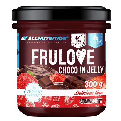 Allnutrition Frulove Choco IN Jelly 300 g Strawberry