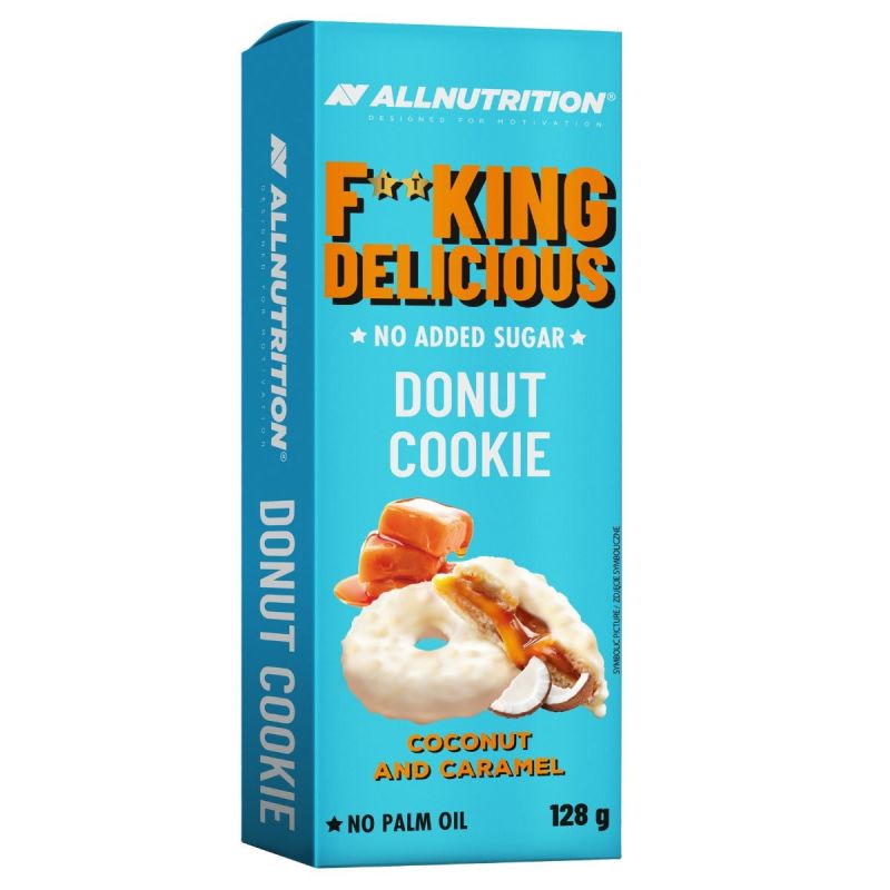 Allnutrition Fitking Delicious Donut Cookie 128 g Coconut And Caramel
