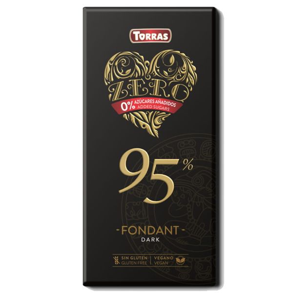 Torras Zero Schokolade Fondant Dark 95% 100g
