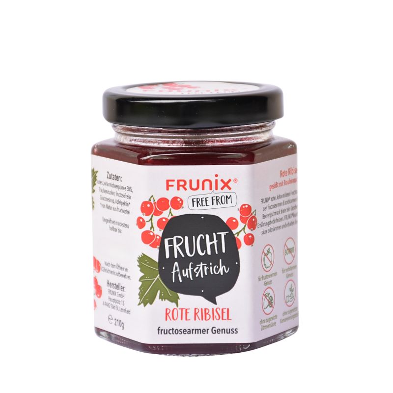 FRUNIX® roter Ribisel-Fruchtaufstrich(rote Johannisbeere) 210g