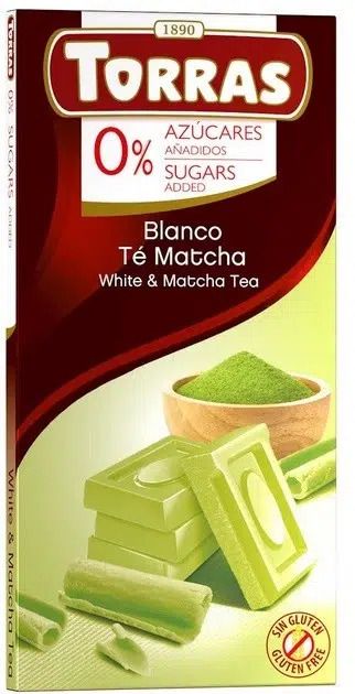 Torras Weiße Schokolade Matcha 75g