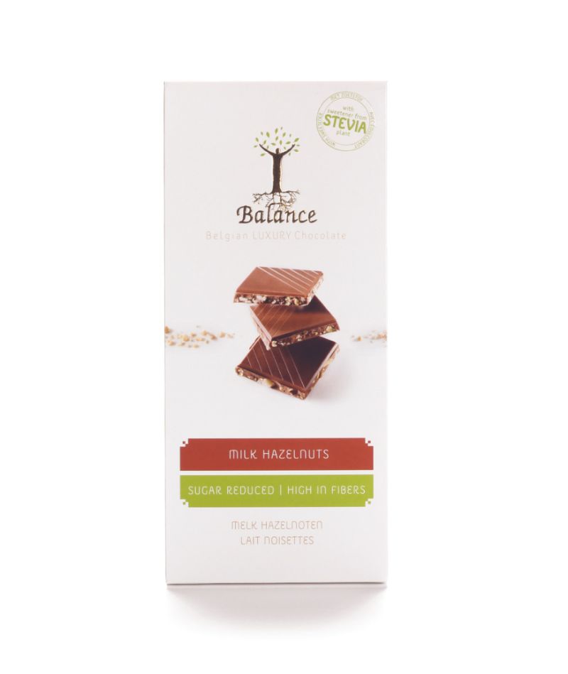 Balance Stevia Excl. Tablet Milk Hazelnuts 85g
