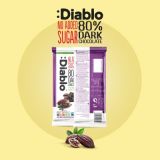 Diablo No Added Sugar Stevia 80% Dark Chocolate 75g — Vorschaubild 2