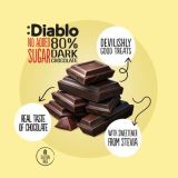 Diablo No Added Sugar Stevia 80% Dark Chocolate 75g — Vorschaubild 3