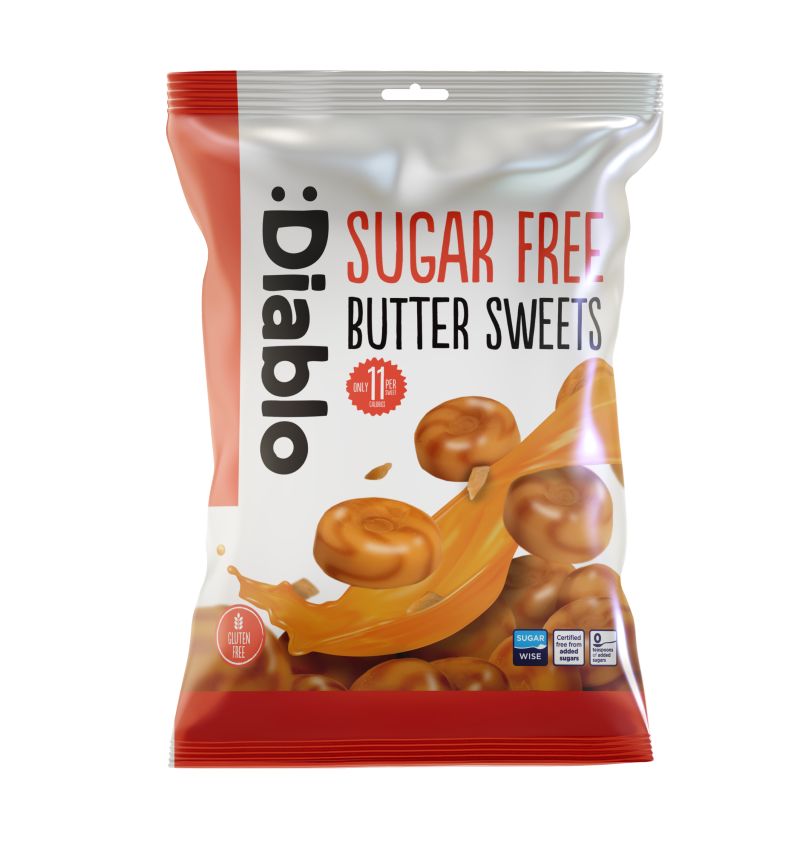Diablo Sugar Free Butter Sweets 75g