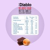 Diablo No Added Sugar Butter Sweets filled with Chocolate 75g — Vorschaubild 3