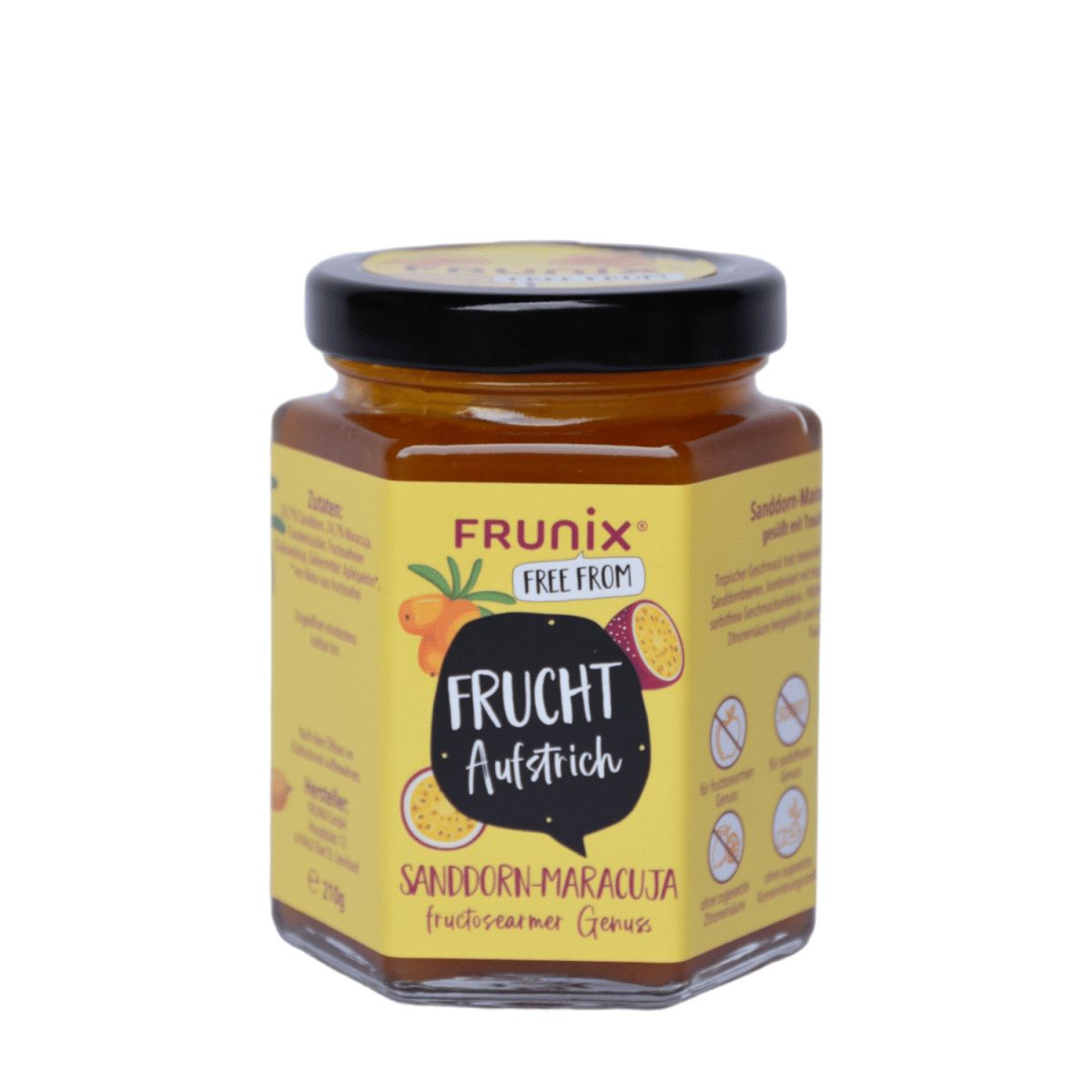 Frunix Fruchtaufstrich Sanddorn-Maracuja 210g