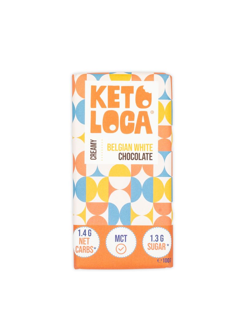 Keto Loca Belgian White Chocolate 100g
