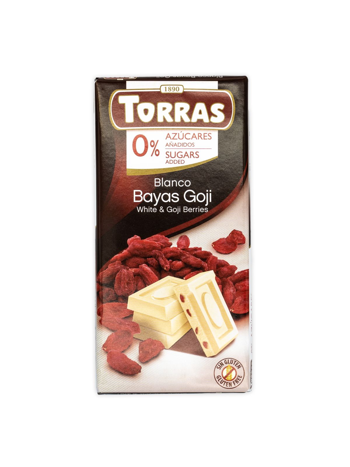 Torras White&Goji Berries Chocolate 75g