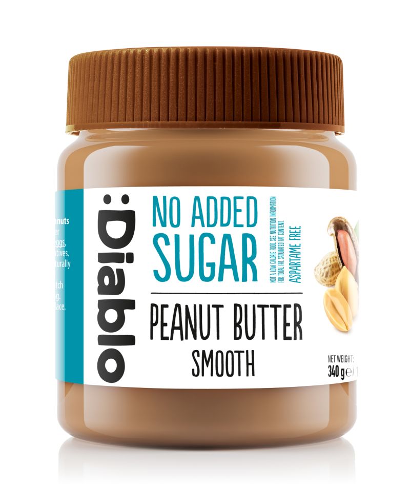 Diablo No Added Sugar Peanut Butter Smooth 340g