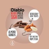 Diablo No Added Sugar Stevia Milk Chocolate with Almonds 75g — Vorschaubild 2
