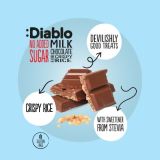 Diablo No Added Sugar Stevia Milk Chocolate with Crispy Rice 75g — Vorschaubild 3