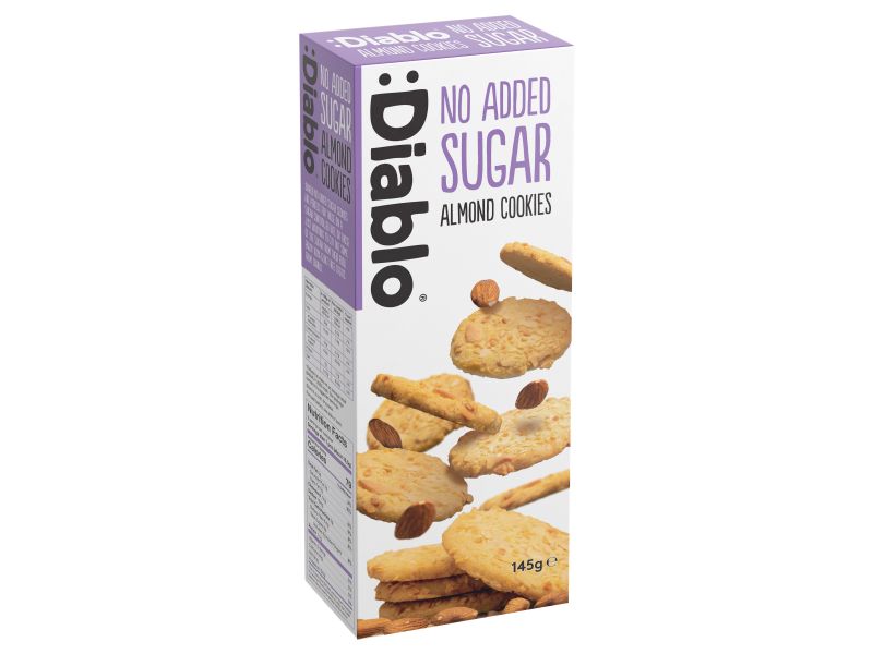 Diablo No Added Sugar Almond Cookies 145g