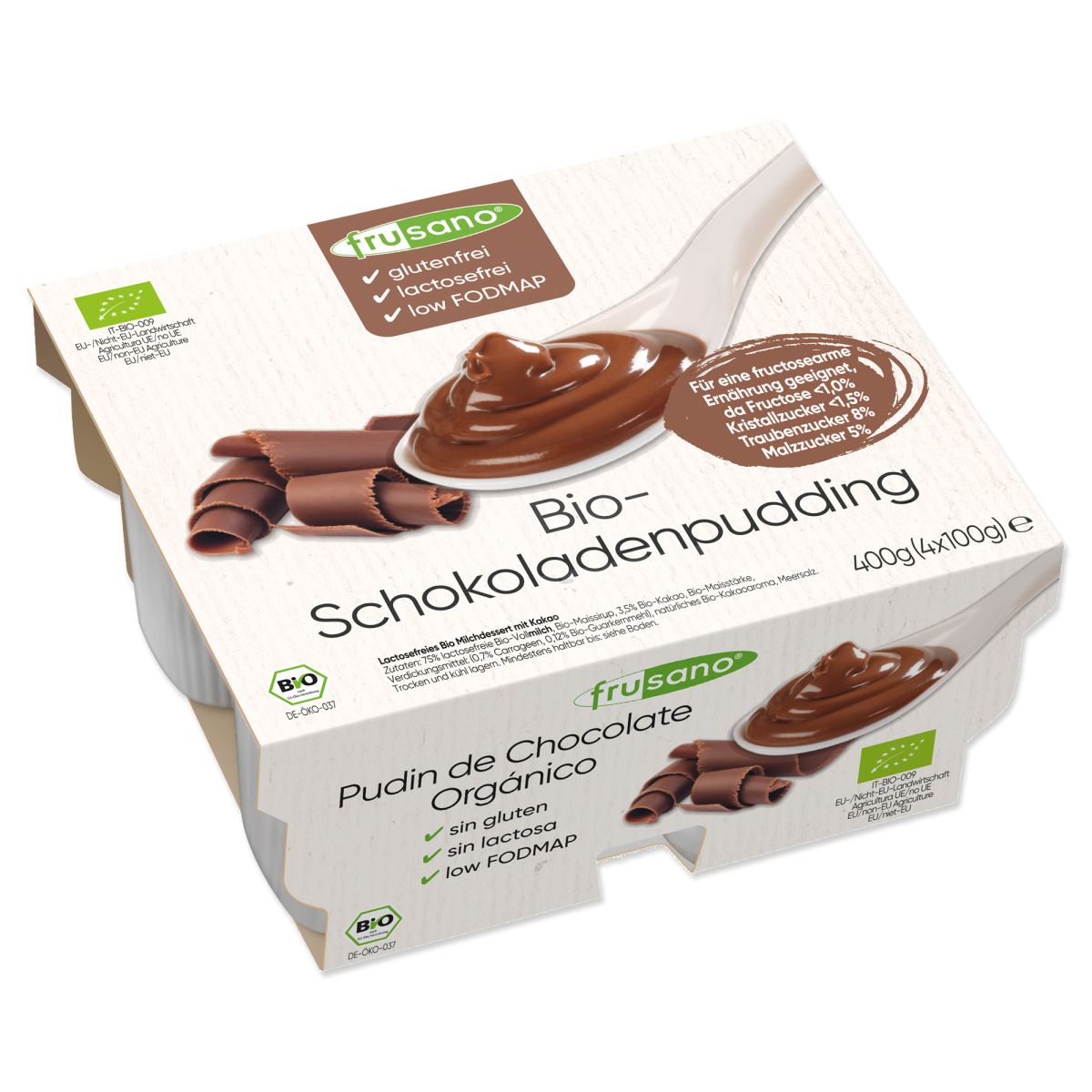 Frusano Bio Schokoladenpudding 400g