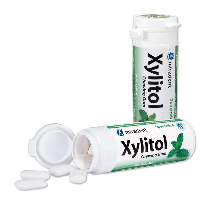 Miradent Xylitol Chewing Gum Spearmint 30g