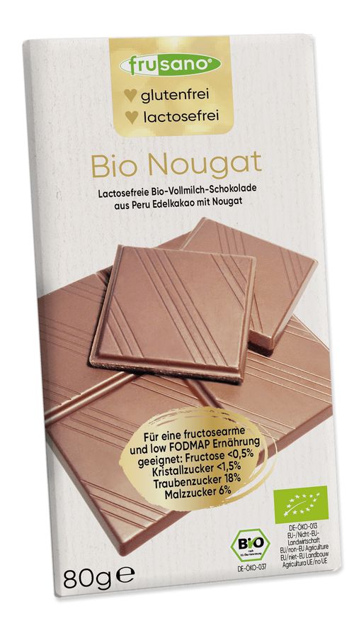 Frusano Bio Nougat Schokolade 80g