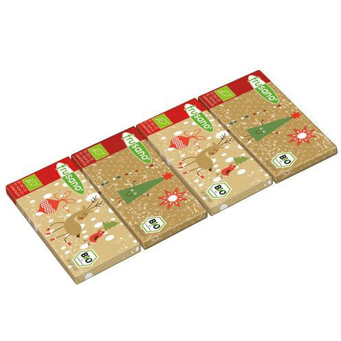 Frusano Bio Weihnachts-Minis Vollmilchschokolade 50g