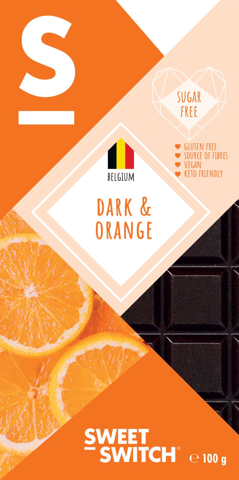 Sweet Switch Dark&Orange Chocolate 100g
