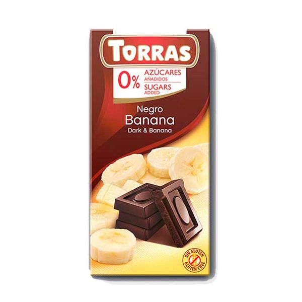 Torras Dark&Banana Chocolate 75g