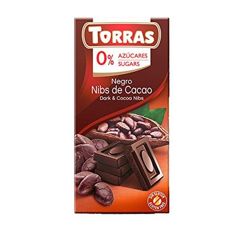 Torras Dark&Cocoa Nibs Chocolate 75g