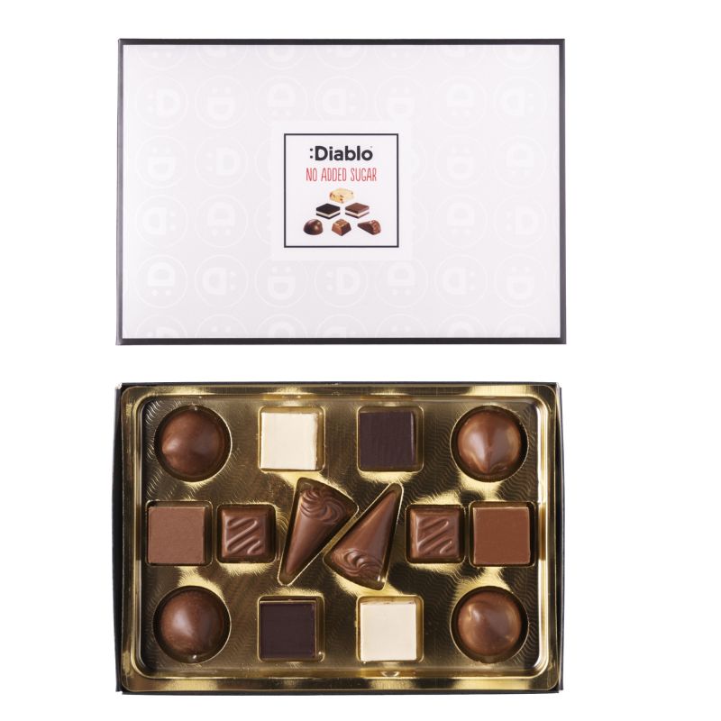 Diablo No Added Sugar Chocolate Box 142g