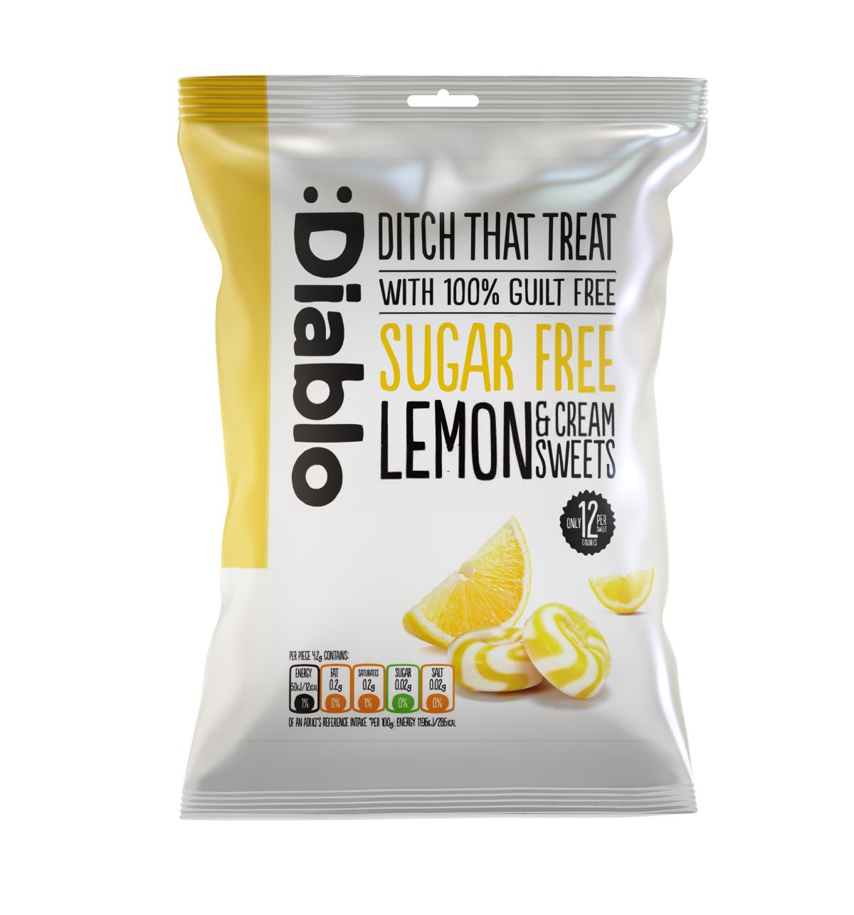 Diablo Sugar Free Lemon&Cream Sweets 75g