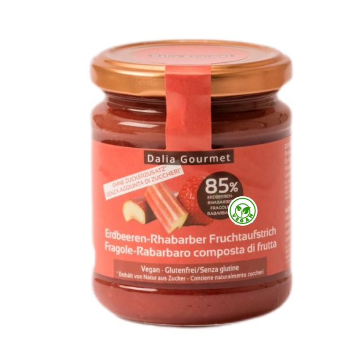 Dalia Gourmet Erdbeeren-Rhabarber Fruchtaufstrich 220g
