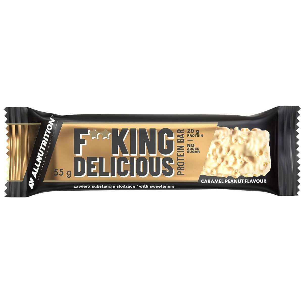 Allnutrition Fitking Delicious Protein Bar Caramel Peanut 55g