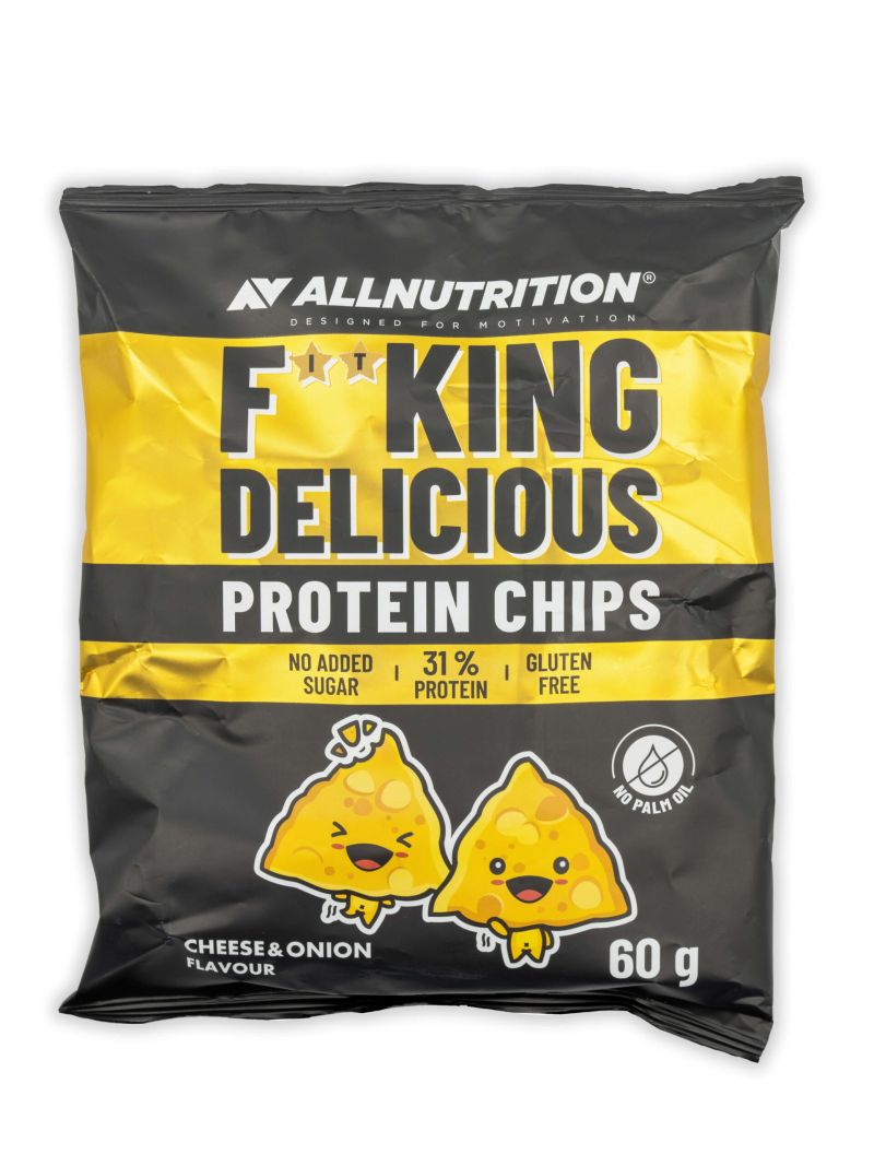 Allnutrition Fitking Delicious Protein Chips Cheese&Onion Flavour 60g