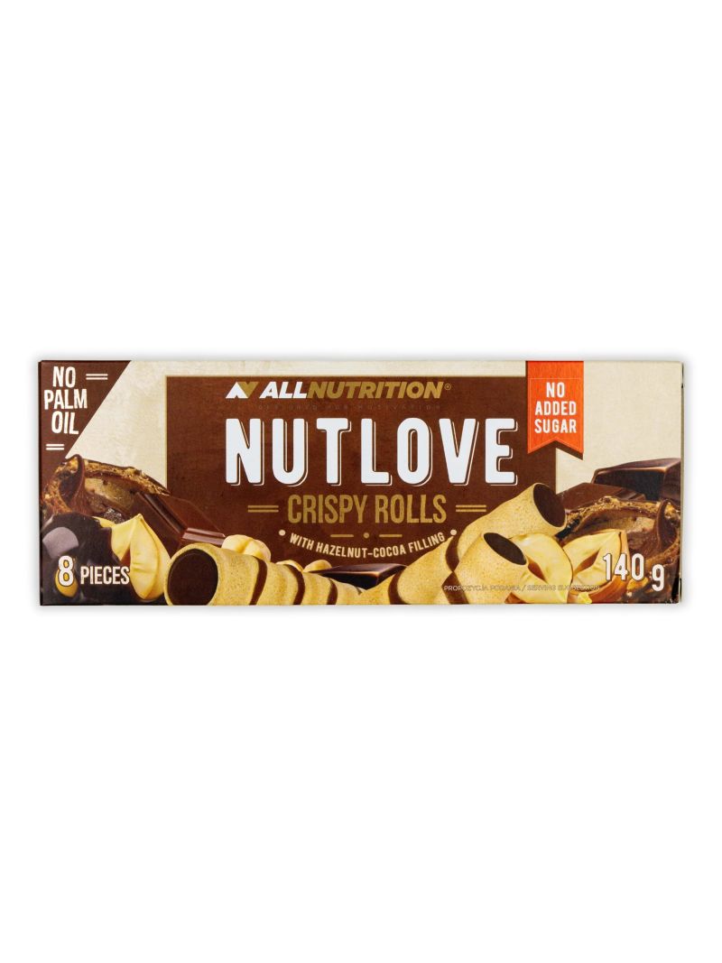 Allnutrition Nutlove Crispy Rolls with Hazelnut-Cocoa Filling 140g