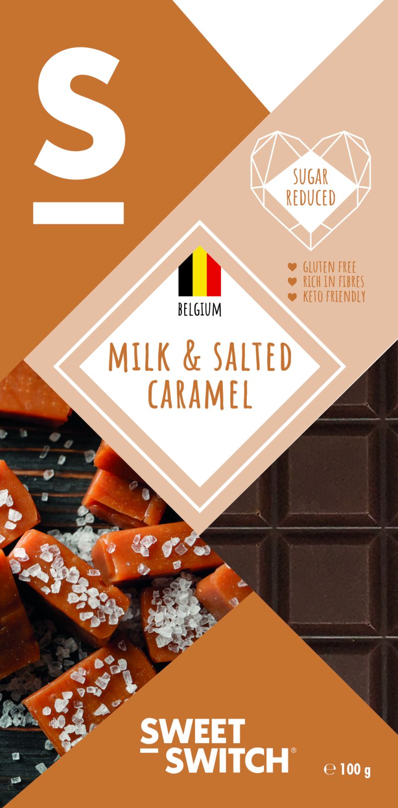 Sweet Switch Milk&Salted Caramel Chocolate 100g