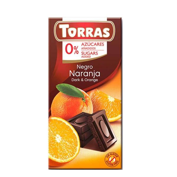 Torras Dark&Orange Chocolate 75g
