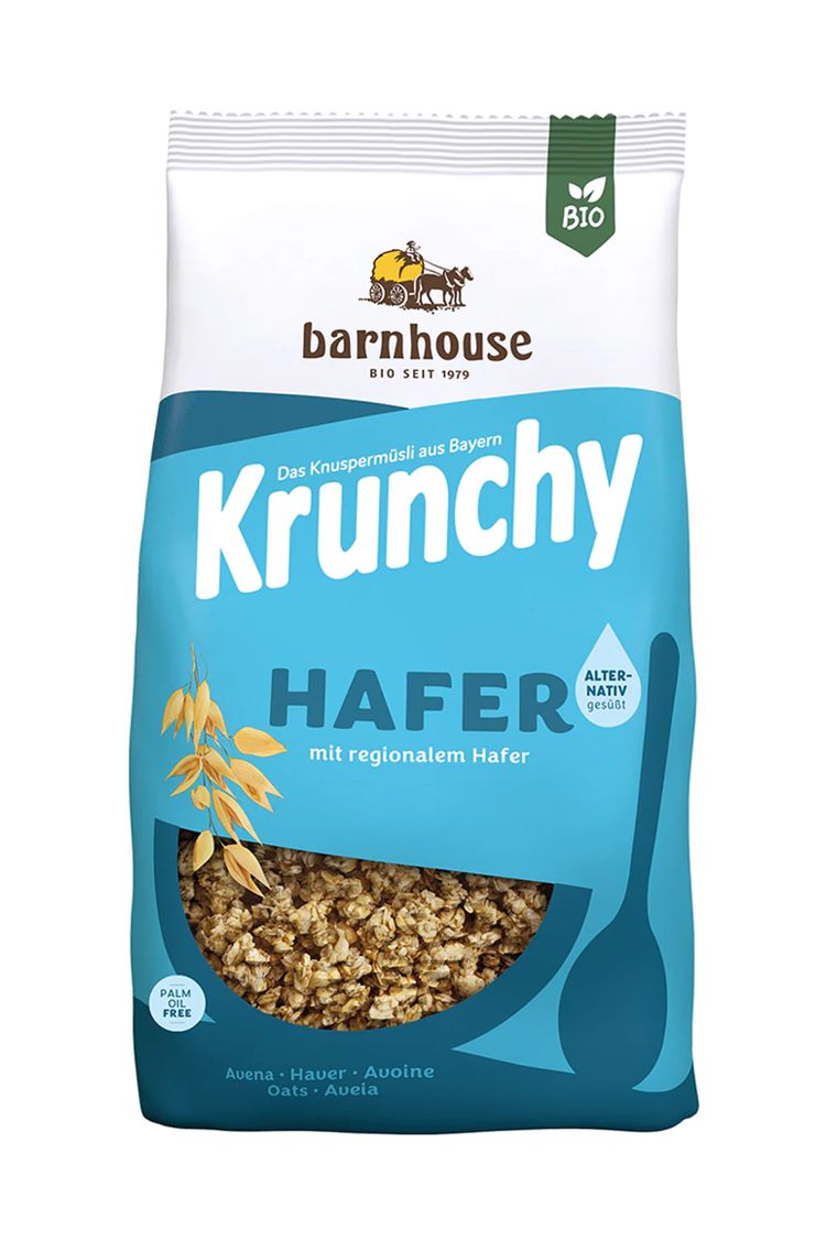 Barnhouse Bio Krunchy Pur Hafer mit Reissirup 750g