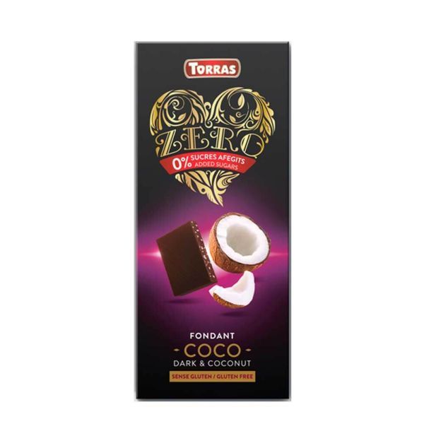 Torras Zero Dark&Coconut Chocolate 125g