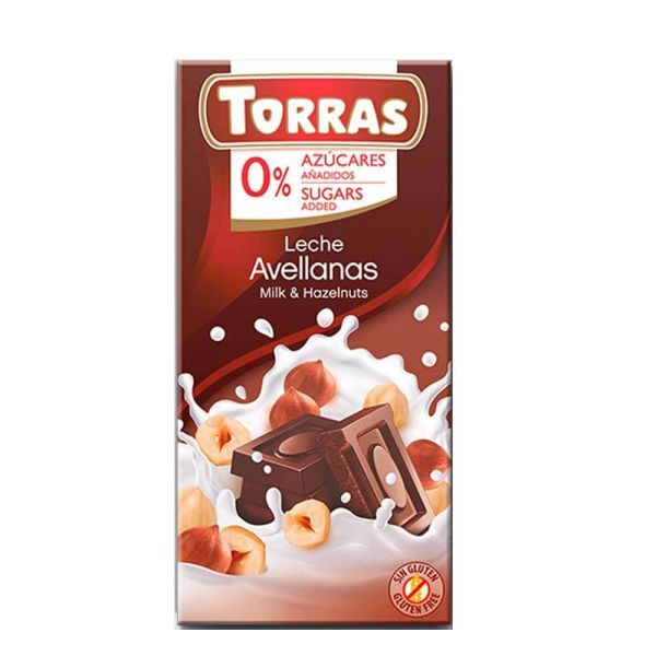 Torras Milk&Hazelnuts Chocolate 75g