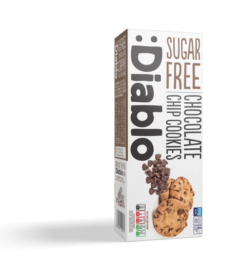 Diablo Sugar Free Chocolate Chip Cookies 130g