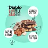 Diablo No Added Sugar Stevia Milk Chocolate with Hazelnuts 75g — Vorschaubild 5