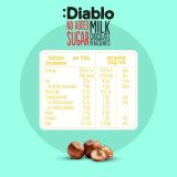 Diablo No Added Sugar Stevia Milk Chocolate with Hazelnuts 75g — Vorschaubild 6