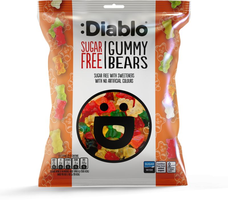 Diablo Sugar Free Gummy Bears 75g