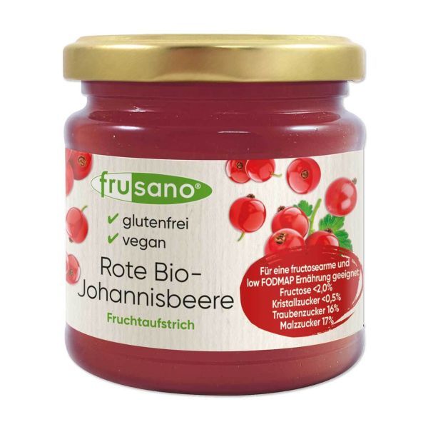 Frusano Rote Bio Johannisbeere Fruchtaufstrich 235g
