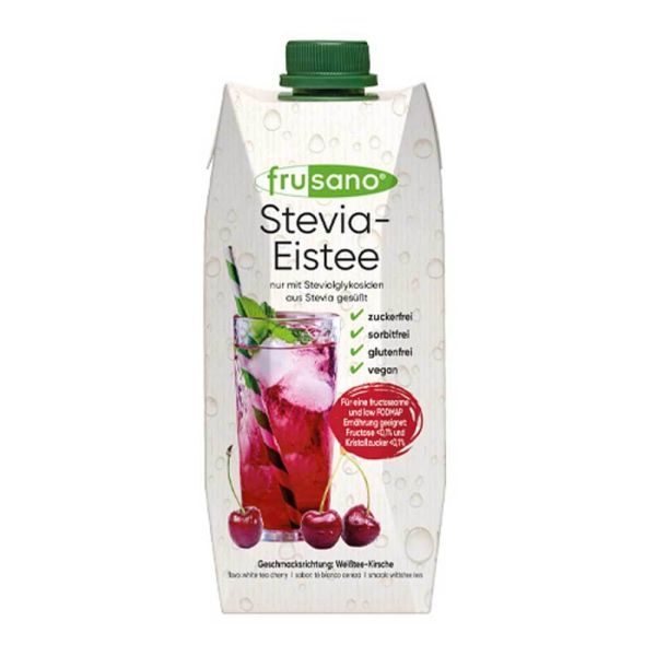 Frusano Stevia-Eistee Weißtee-Kirsche 0,5l