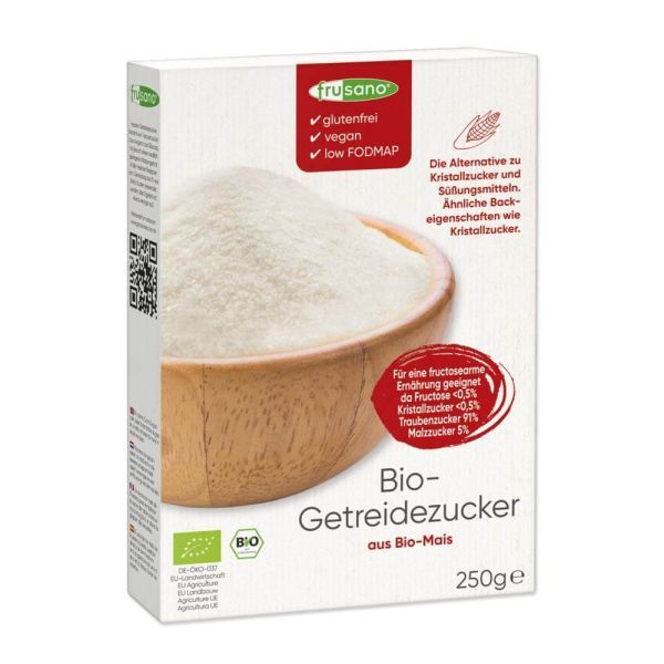 Frusano Bio Getreidezucker aus Bio Mais 250g