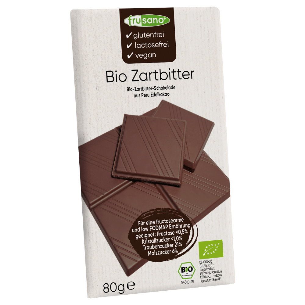 Frusano Bio Zartbitter Schokolade 80g