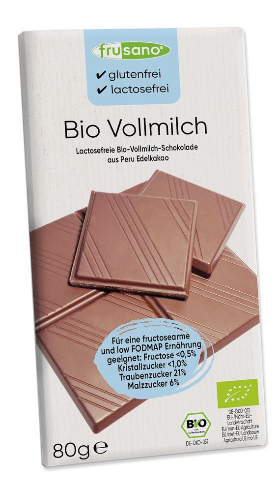 Frusano Bio Vollmilch Schokolade 80g