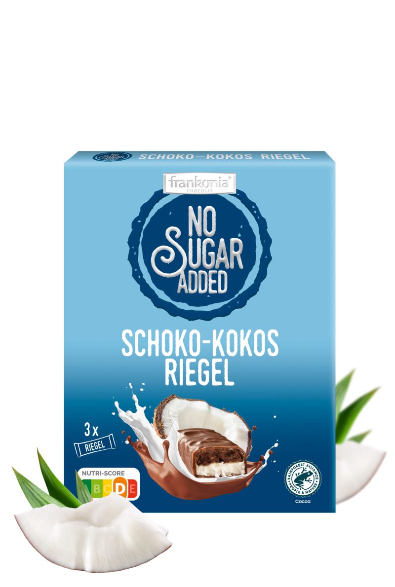Frankonia No Sugar Added Schoko-Kokos Riegel 3x33,4g