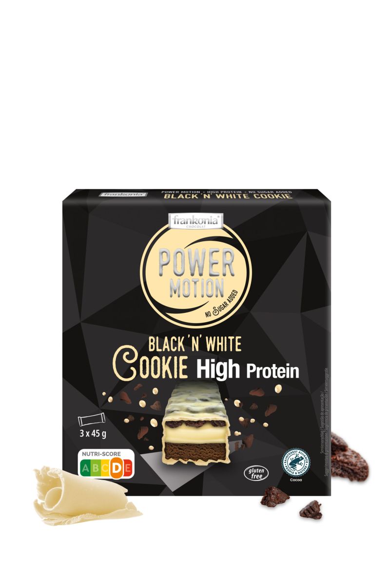 Frankonia Power Motion Black´n´White Cookie High Protein 3x45g